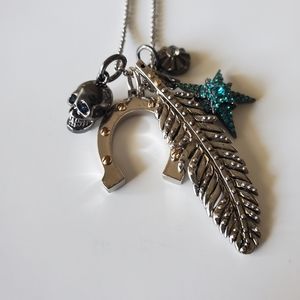 Coach 1941 magpie charm set necklace